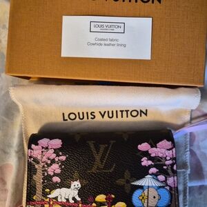 Louis Vuitton Black and Pink Women's Wallet